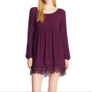 Roxy Juniors Lace Traveler Long Sleeve Dress